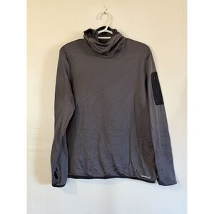 Merrell Jogging Cowl Neck Pullover Hoodie Shoulder Pocket Thumb Holes Mens XL